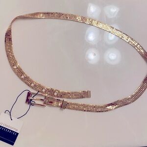 Liz Claiborne Gold Mesh Belt - New With Tags